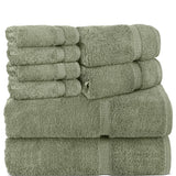Belem 8 Pcs Towels Sets | Cotton White