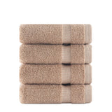 Belem 12 Pcs Wash Cloth | Cotton Sandcastle Tan 