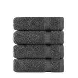 Belem 12 Pcs Wash Cloth | Cotton Castle Rock Grey 