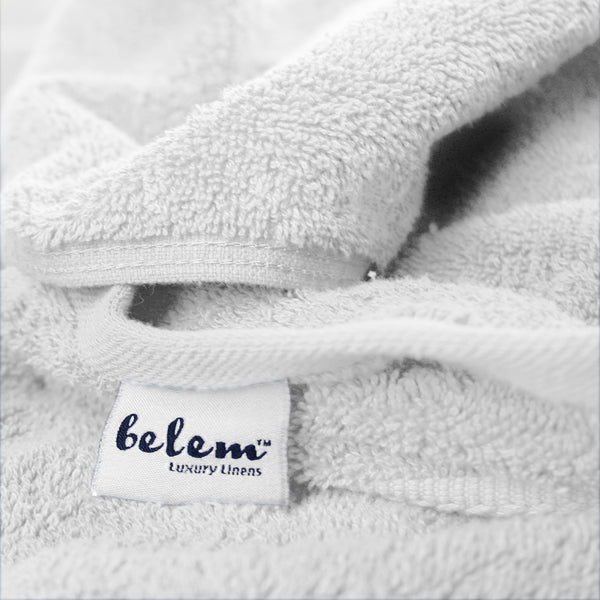 Belem 8 Pcs Towels Sets | Cotton White 