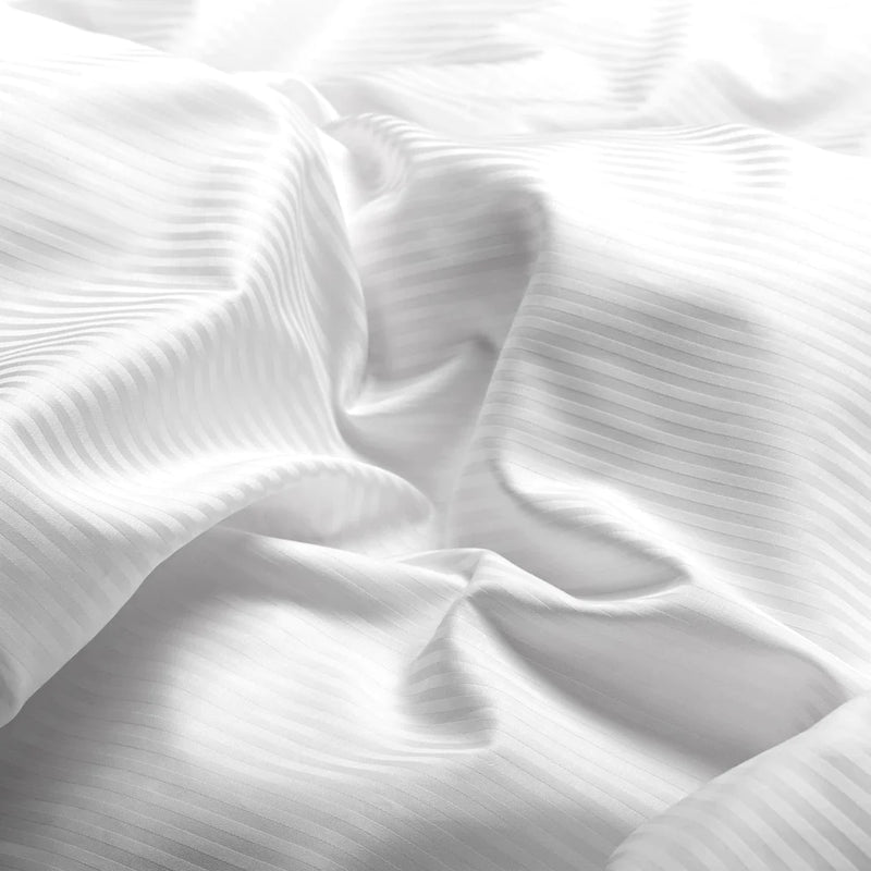 white striped duvet cover