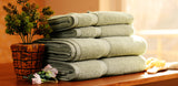 Belem 04 Pcs Bath Towel | Cotton Sage Green 