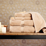 Belem 8 Pcs Towels Sets | Cotton Sandcastle Tan 