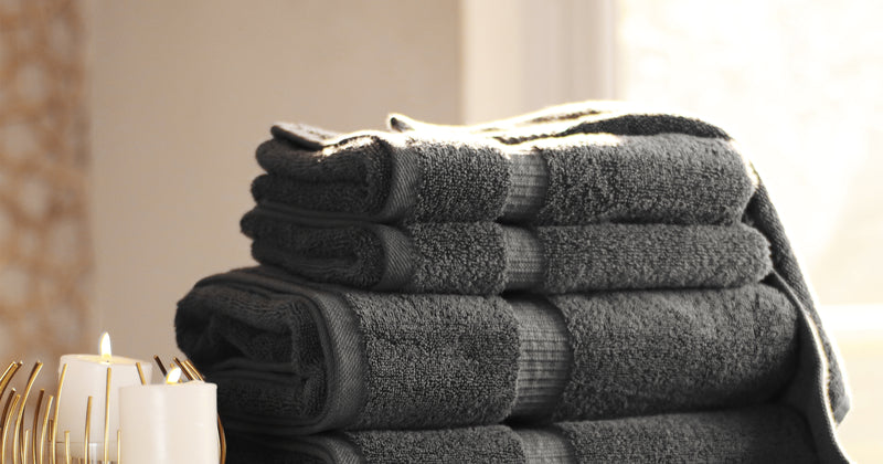 Belem 6 Pcs Hand Towels | Cotton Castle Rock Grey 