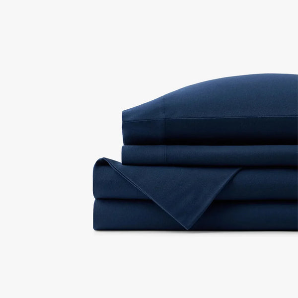 Belem Luxury Bed Sheet Set | Navy Blue