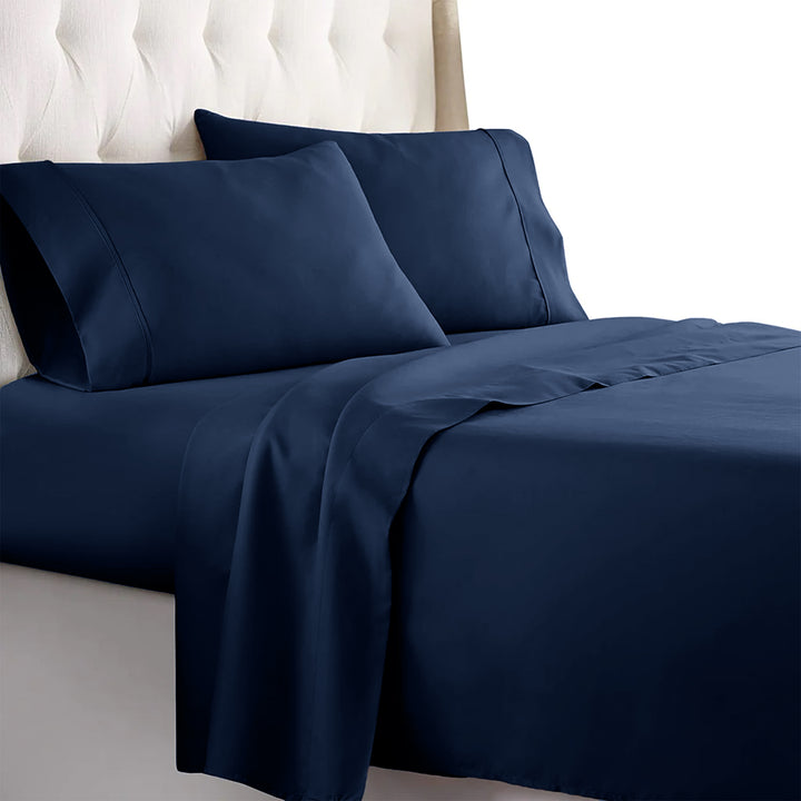 Belem Luxury Bed Sheet Set | Navy Blue DZEE Home