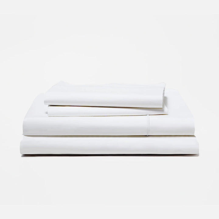 Belem Classic White Luxury Percale Bed Sheet Set DZEE Home