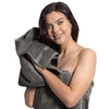 Belem 6 Pcs Hand Towels | Cotton Castle Rock Grey