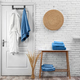 Belem 04 Pcs Bath Towel | Cotton Evening Blue DZEE Home