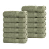 Belem 12 Pcs Wash Cloth | Cotton Sage Green