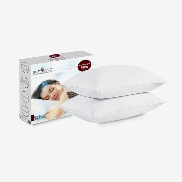 Soft Siesta Pillow | Hypoallergenic Pillows Pack of 2