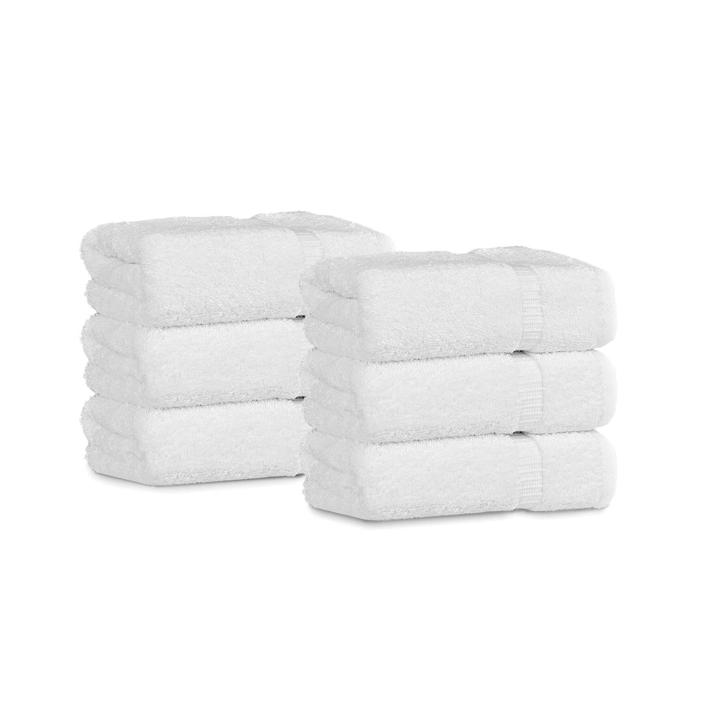 White Classic Luxury White Hand Towels - Soft 100% Cotton High Absorbent  Hotel Hand Towels for Bathroom, 16x30 in