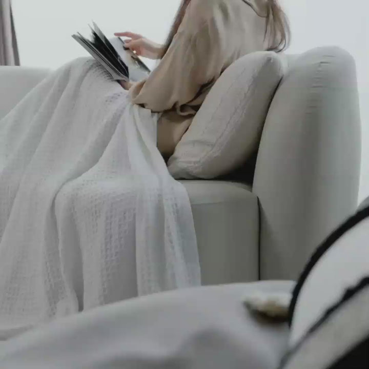 cotton waffle blanket