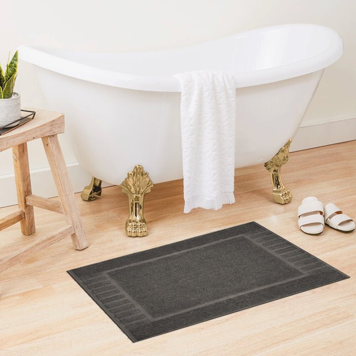 Belem 2 Pcs Bath Mat | Castlerock Grey DZEE Home