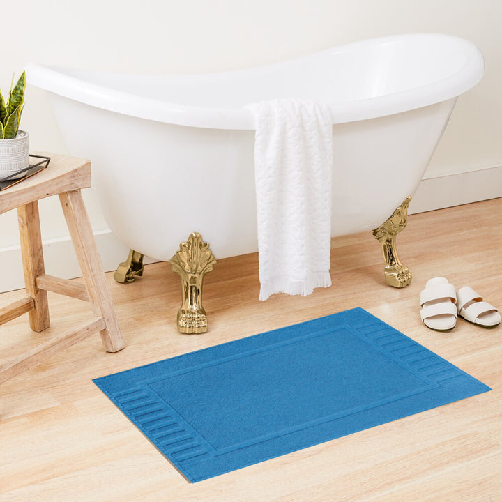 Belem 2 Pcs Bath Mat | Evening Blue DZEE Home