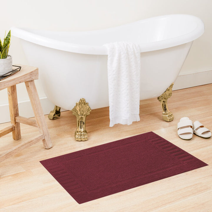 Belem 2 Pcs Bath Mat | Cherry Cola DZEE Home