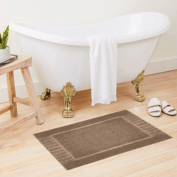 Belem 2 Pcs Bath Mat | Sandcastle Tan DZEE Home