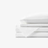 luxury percale bed sheet  white