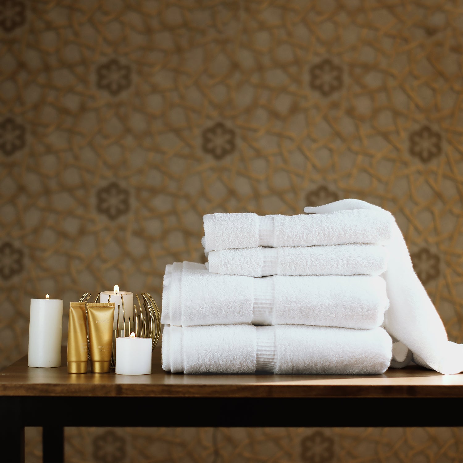 Belem 8 Pcs Towels Sets  Cotton Castlerock Grey – DZEE Home