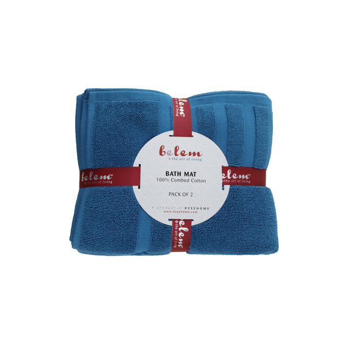 Belem 2 Pcs Bath Mat | Evening Blue DZEE Home