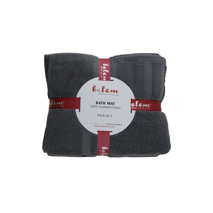 Belem 2 Pcs Bath Mat | Castlerock Grey DZEE Home