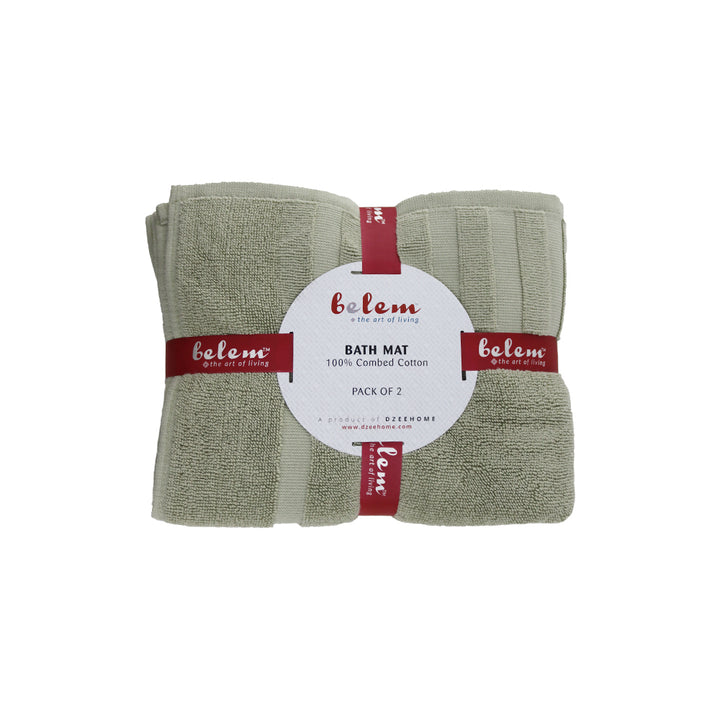 Belem 2 Pcs Bath Mat | Sage Green DZEE Home