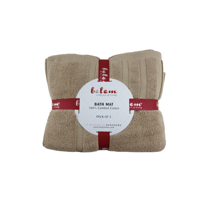 Belem 2 Pcs Bath Mat | Sandcastle Tan DZEE Home