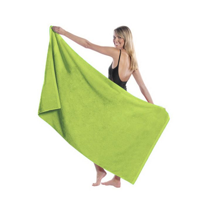 Green Cotton Bath Towels 